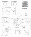 Cylinder Cylinder Head Gasket Set - Engine Gasket Set - Valve Lubrication OperatorS Manual Warning Label Diagram and Parts List for 09D902-2001-E1  Briggs and Stratton Engine